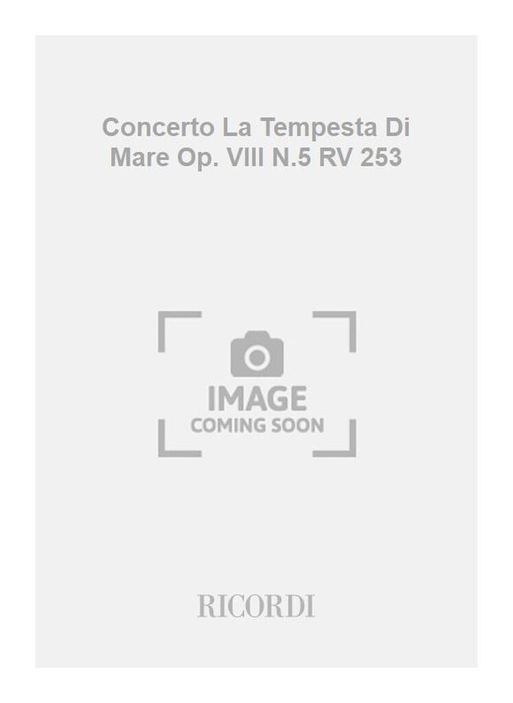Concerto La Tempesta Di Mare Op. VIII N.5 RV 253
